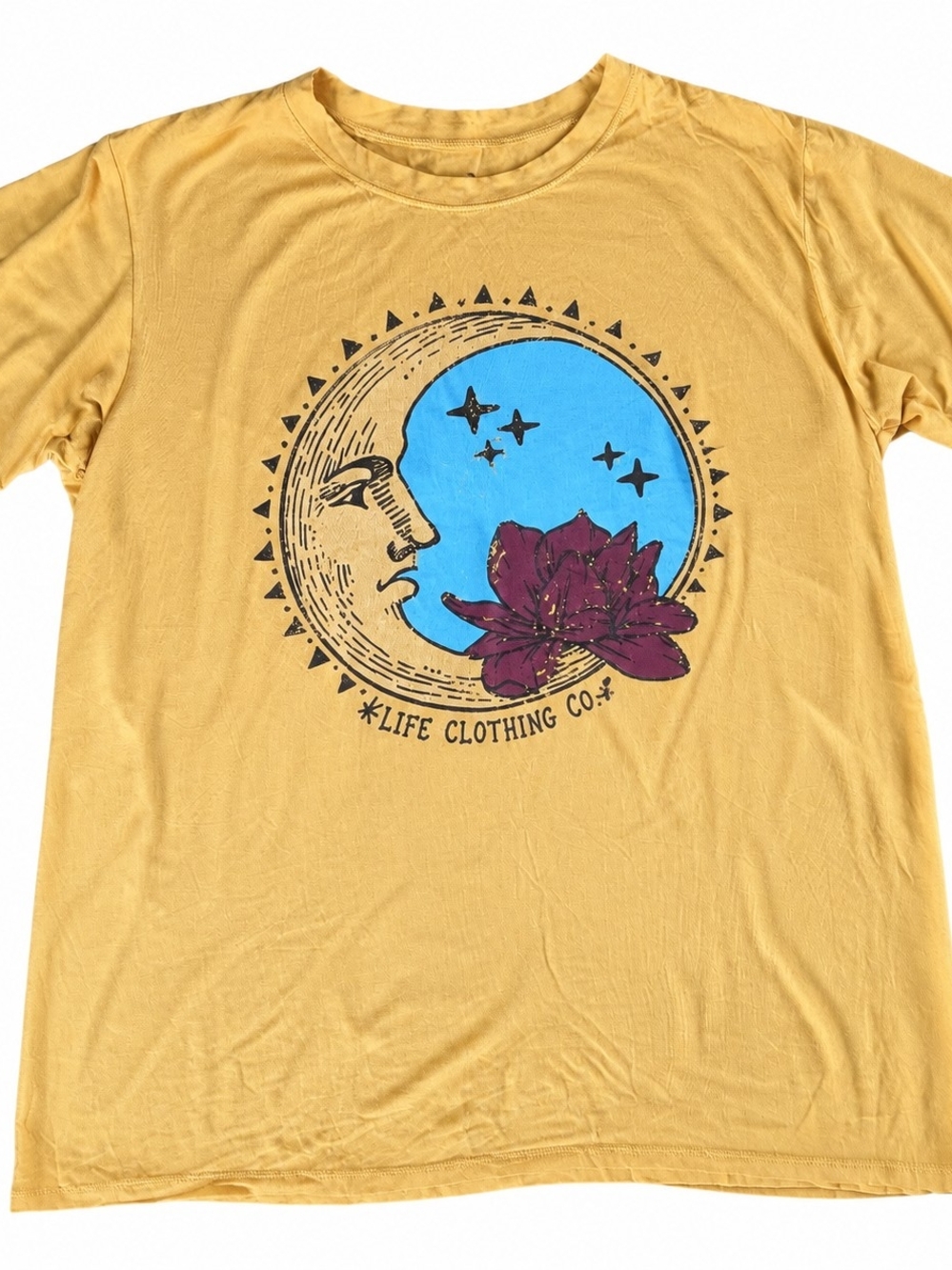 Life Clothing Co. Women's Mustard Graphic Short Sleeve Tee